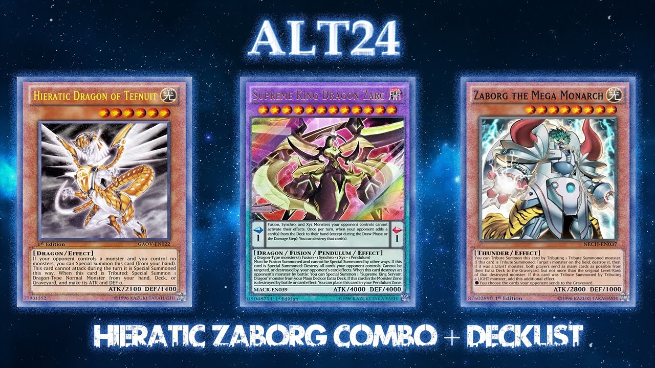 Hieratic Zaborg Combo + Decklist