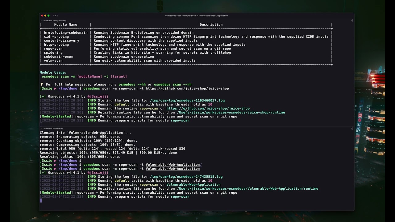Osmedeus Static Analysis Scan