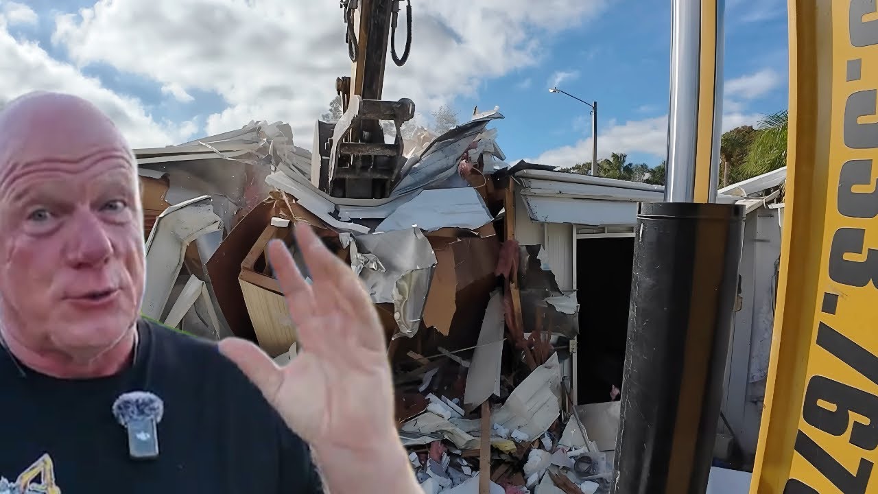 Hurricane Damaged Trailer Demolition Hunting Finds