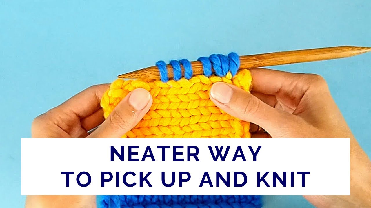 Neater Way to Pick Up and Knit From a Selvedge Edge