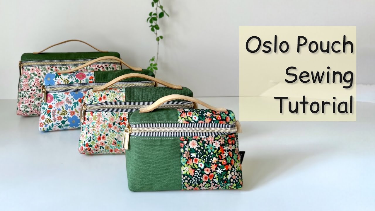 Oslo Pouch Sewing Tutorial (sewing pattern) #sewing #pouchtutorial #sewpouch
