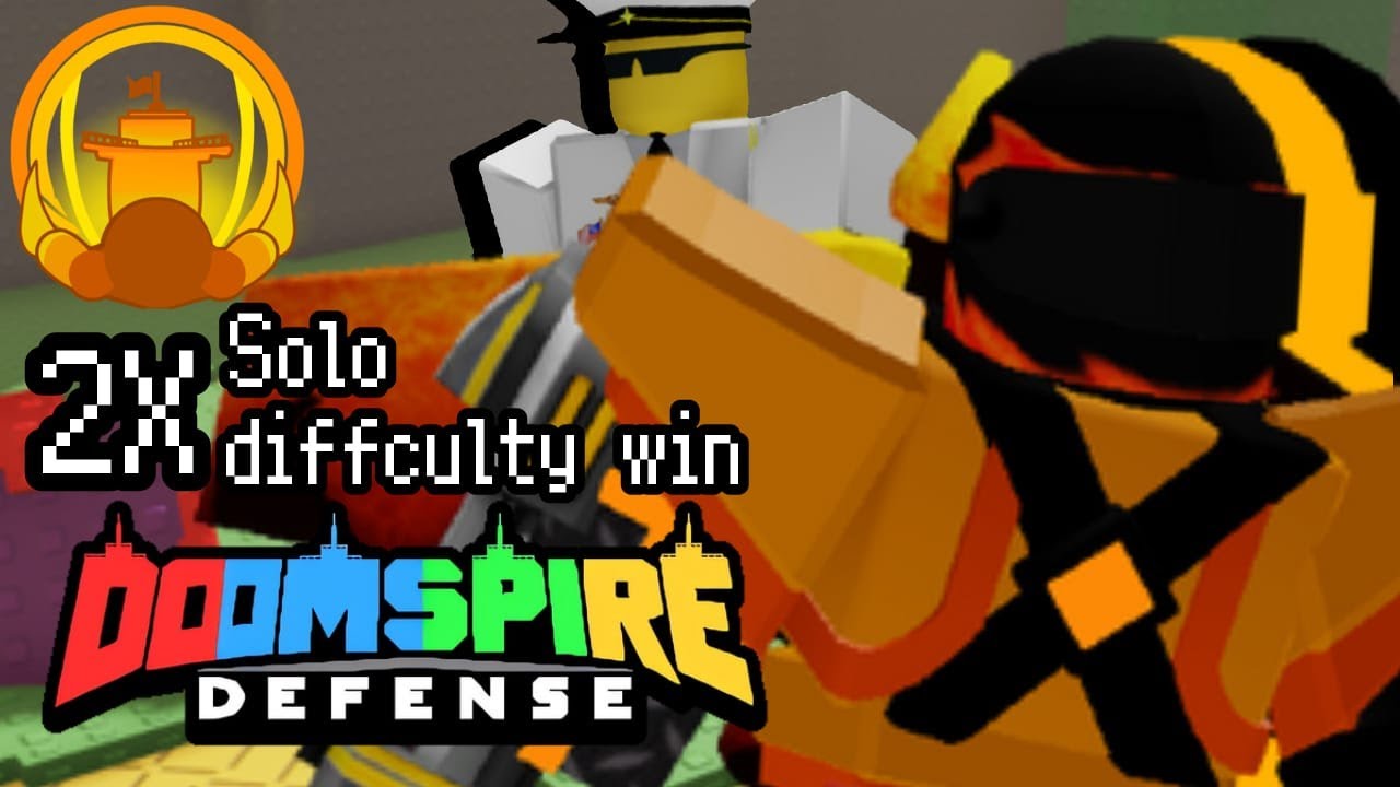 Doomspire Defense | Solo Yellow mode 2x Difficulty | Roblox