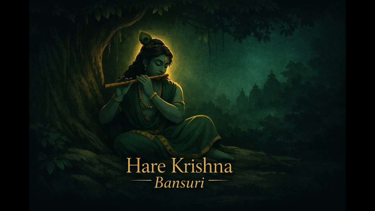 Hare Krishna Bansuri | Soft Devotional Flute for Peace