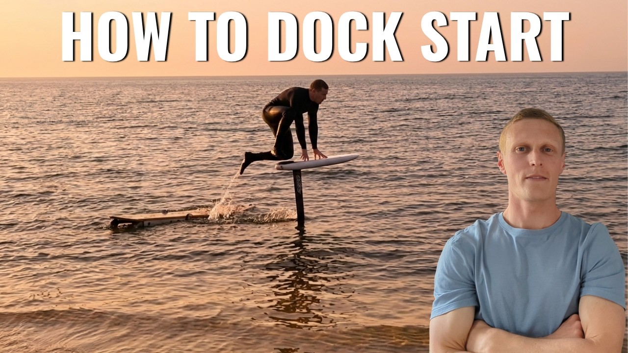 How to DOCK START a SURF FOIL / HYDROFOIL using the BEST TECHNIQUE I have tried! Easy 5 step guide!