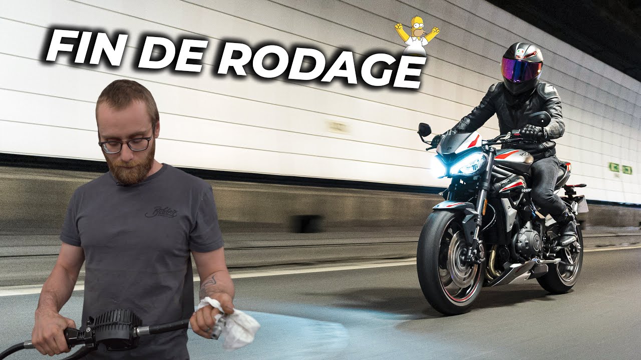 Ma moto part en révision post rodage !