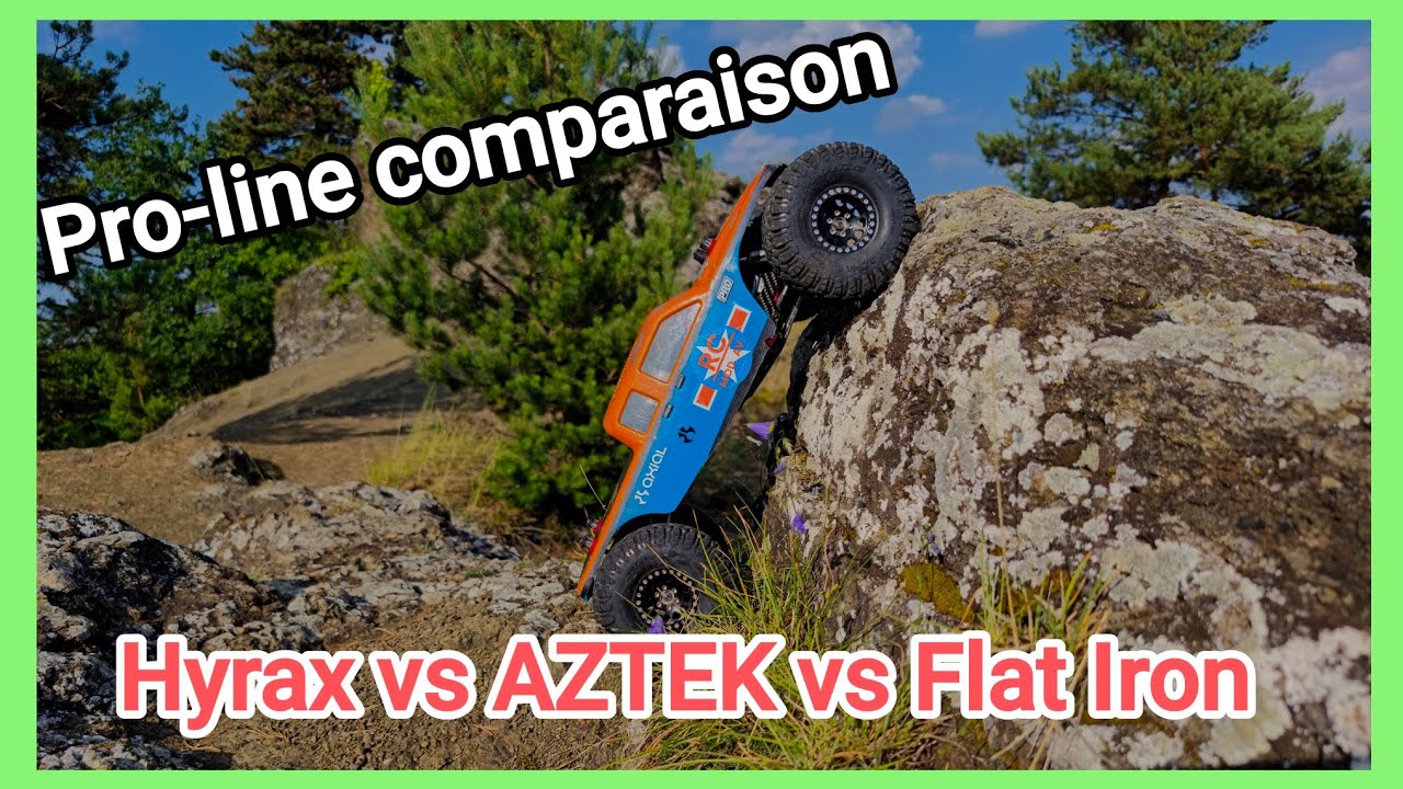 Pro-line AZTEK vs Hyrax vs Flat Iron . Test complèt , conclusion surprenante 👍👍
