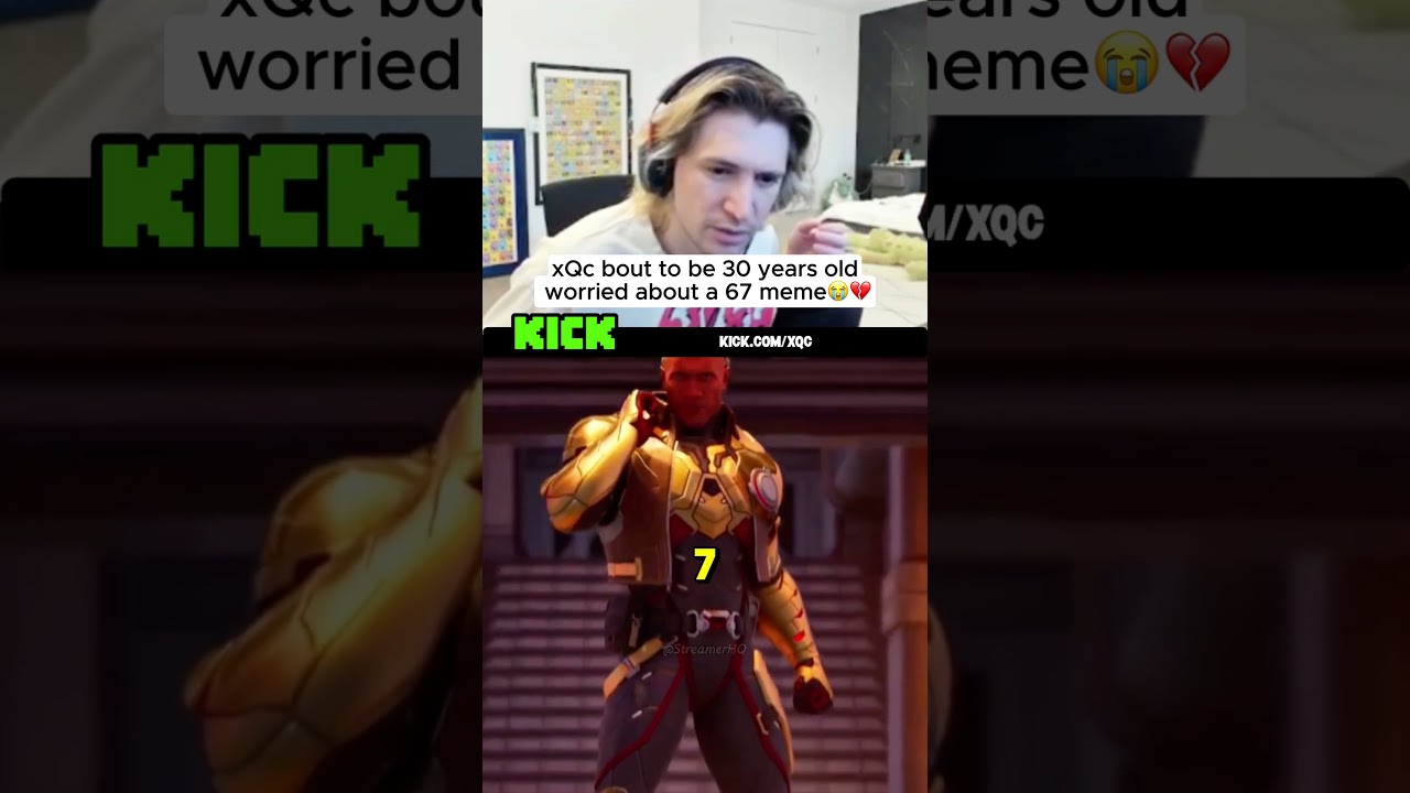 xQc has debunked the 67 meme