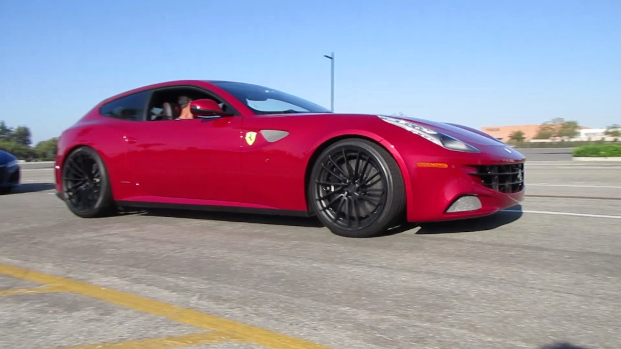 Red Ferrari FF w/ Custom Wheels
