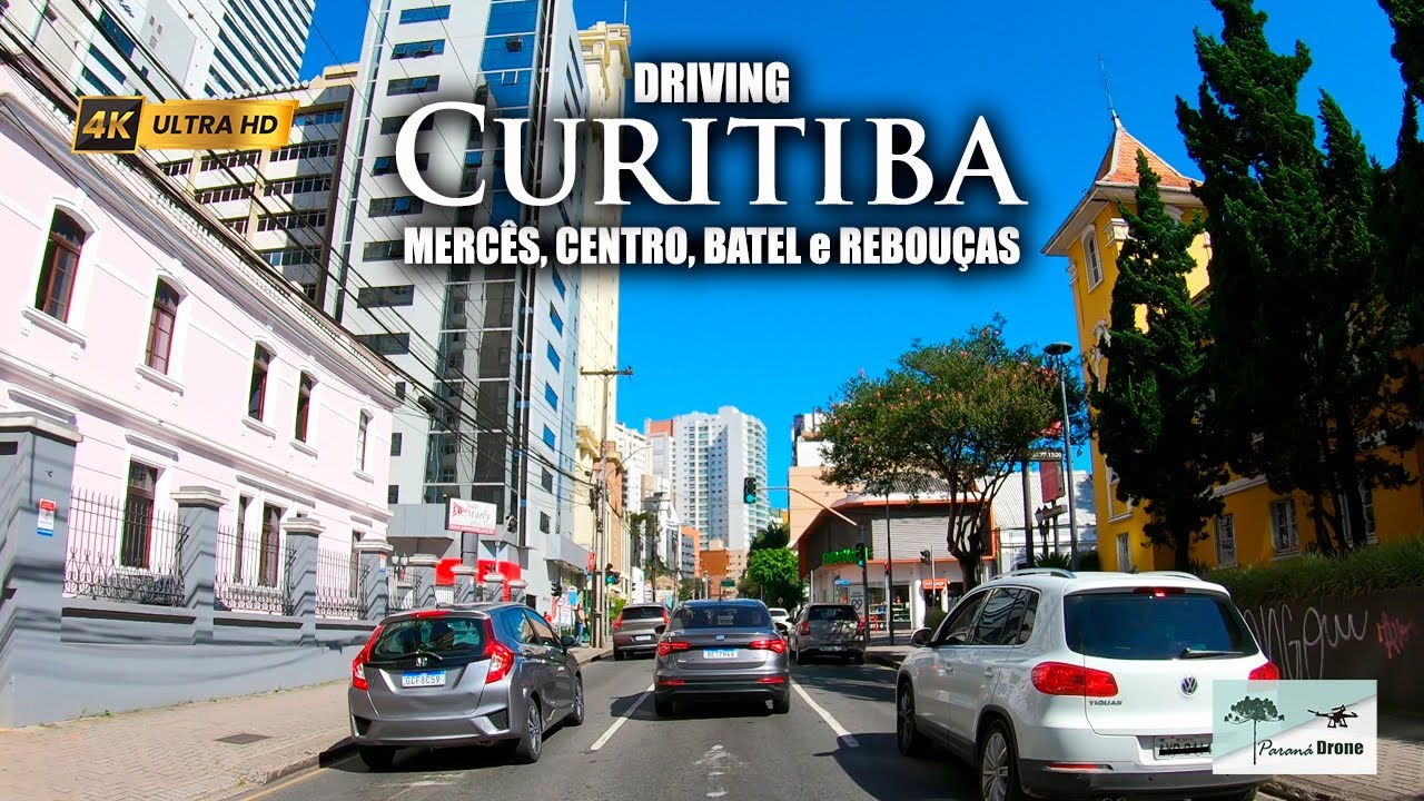 CURITIBA DRIVING 4K | Bairros Mercês, Centro, Batel e Rebouças | #goprocamera