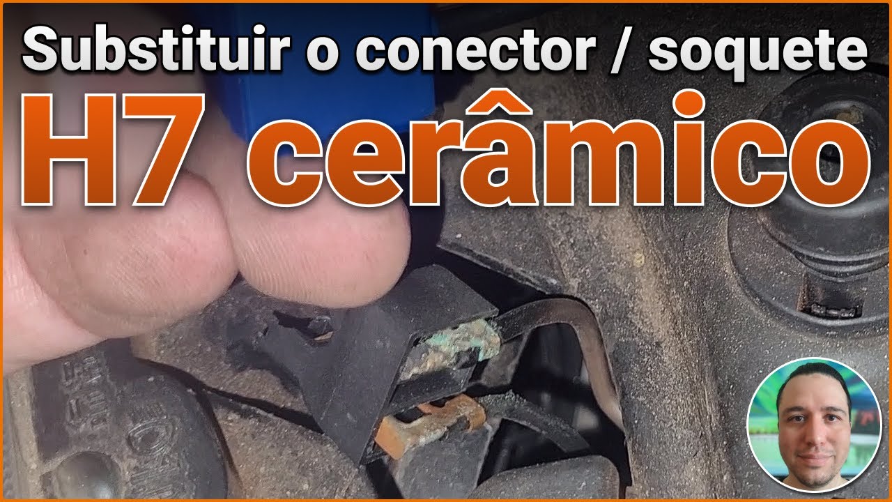 Renault Megane Grandtour - Trocando o soquete H7 de plástico pelo modelo cerâmico