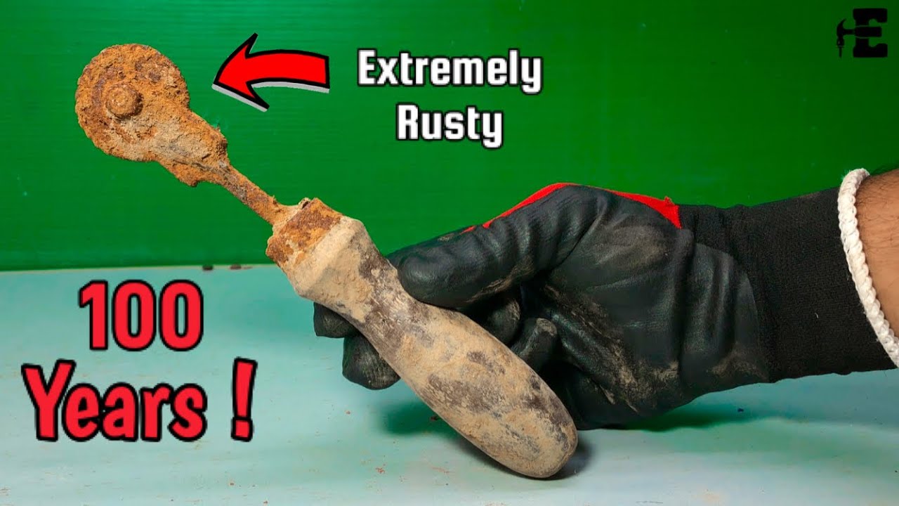 Extremely Rusty Antique Knife Restoration #antique
