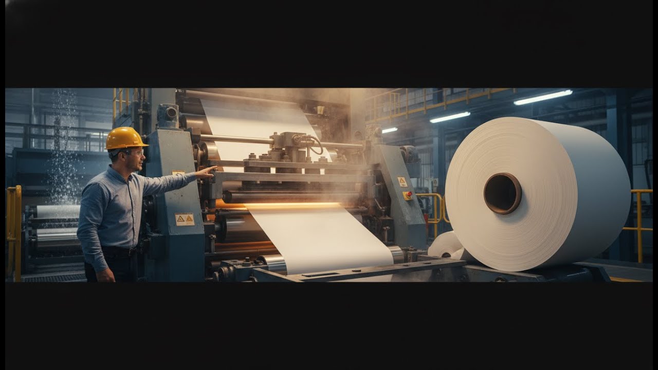 How Paper Is Made (Full Factory Process) | From Wood & Recycled Paper to Finished Rolls