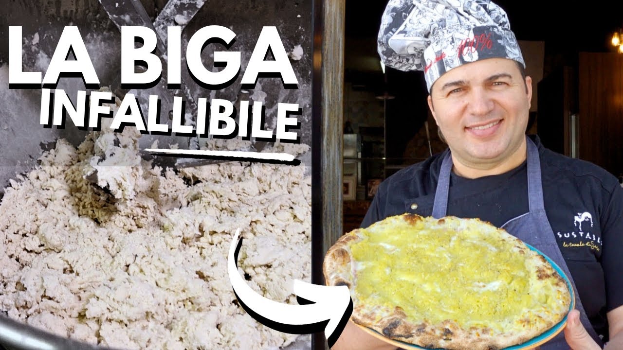 Ricetta BIGA FACILE per Pizza Napoletana: PIZZE COME NUVOLE PRONTE in 2 ORE @Pizzaiolo Napoletano