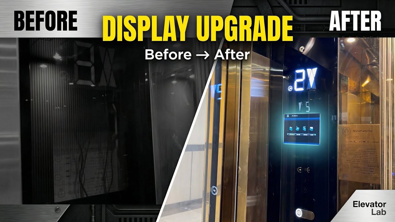Elevator Display Upgrade | From Blank Segment to 8-Inch Screen