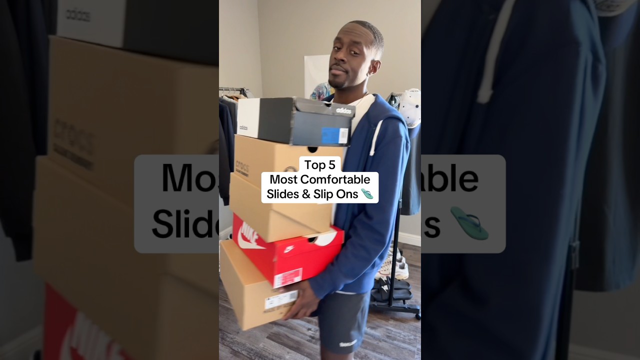 TOP 5 MOST COMFORTABLE SLIDES & SLIP ONS 🩴🔥 #shorts #shoes #top5 #slides #slipon #comfortable