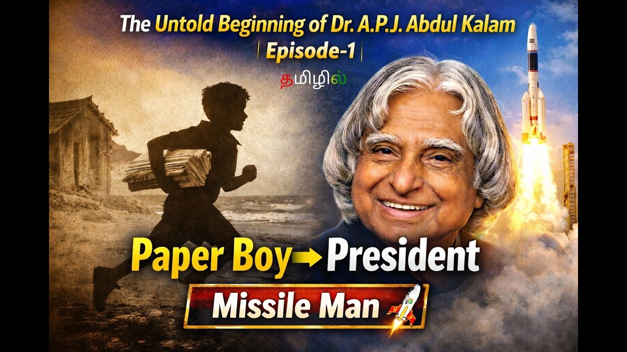 ZERO to HERO! 🚀பேப்பர் போட்ட பையன் President ஆனது எப்படி? Dr. Abdul Kalam-ஓட சொல்லப்படாத கதை! (Ep-1)