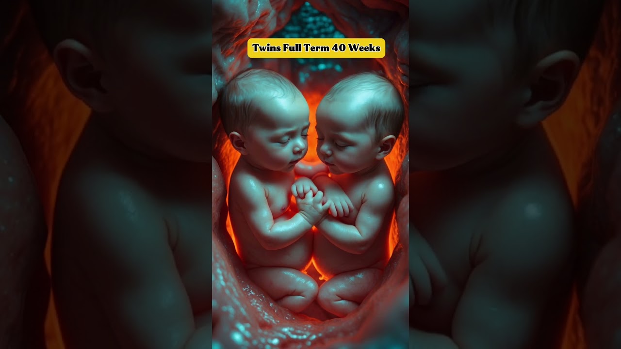 Twins Full Term 40 aweeks Miracle of Life #twins #pregnancy #development #short