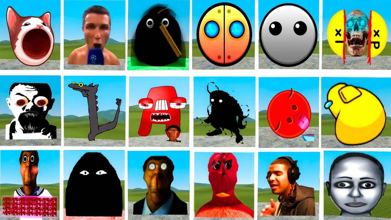 RANDOM OF ALL THE NEXBOTS  \Nextbots\ Gmod! Garry's Mod!
