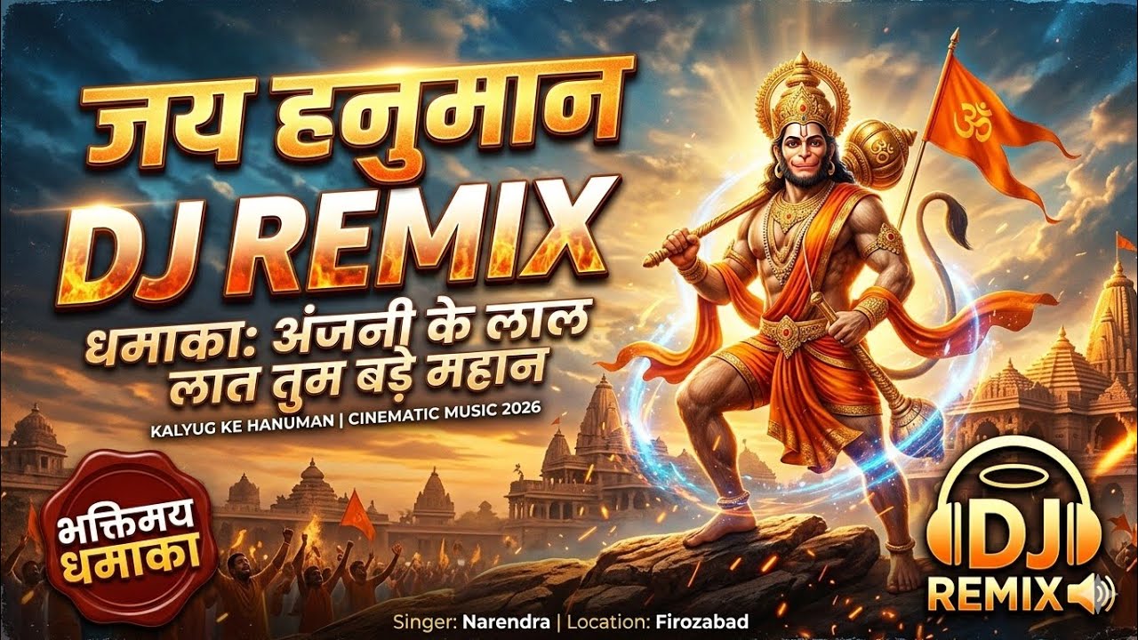 जय हनुमान DJ remix अंजलि लाल के 🚩 | संकट मोचन हनुमान भजन | New Bhakti Song 2026 bhakti Sangram 