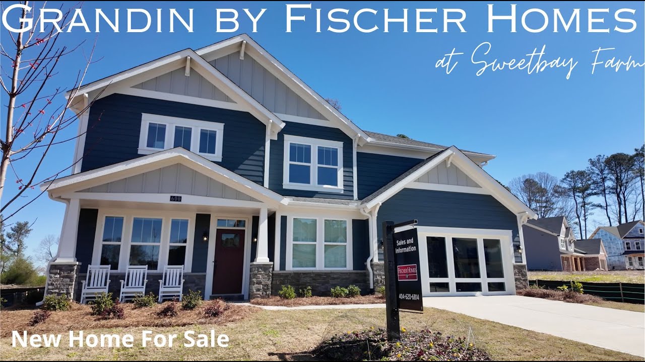 Fischer Homes Grandin Plan | 4 Bedrooms | 3 Bath | Sweetbay Farm |Model Home Tour| Lawrenceville, GA