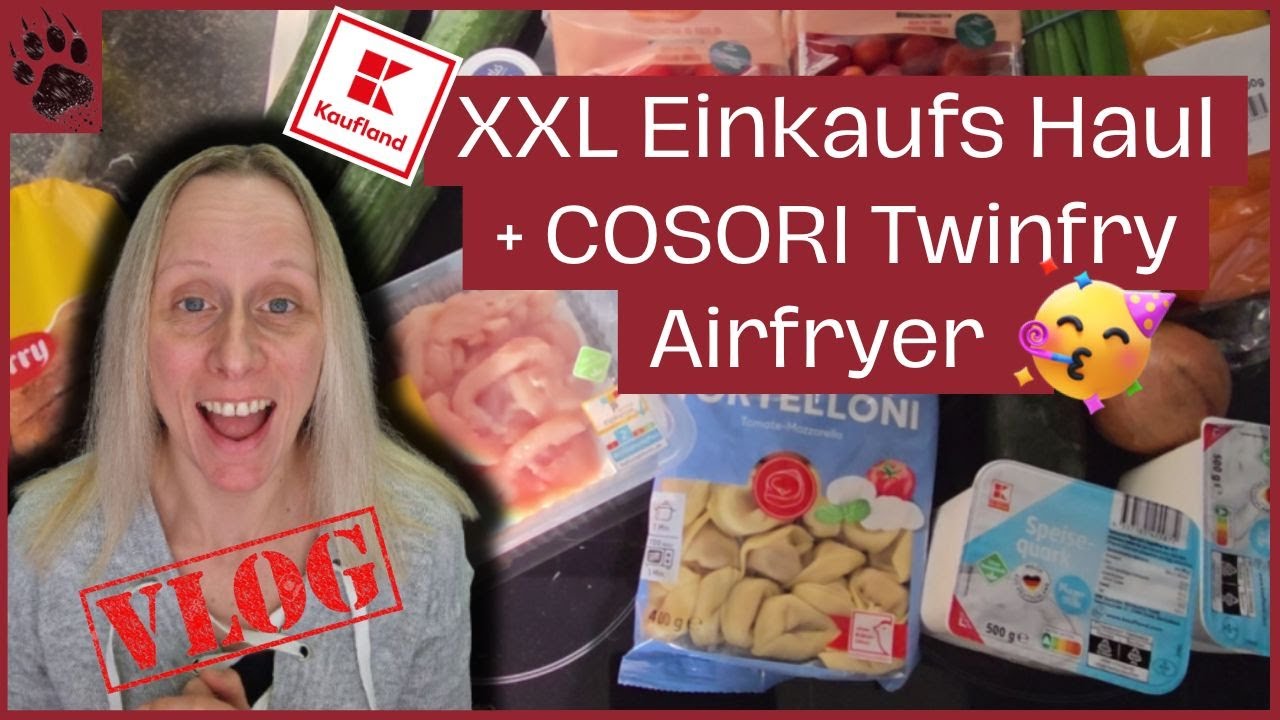 SPAREN extrem günstiger XXL Wocheneinkauf & COSORI Twinfry Airfryer 🥳#budgetplanung #vlog #haul