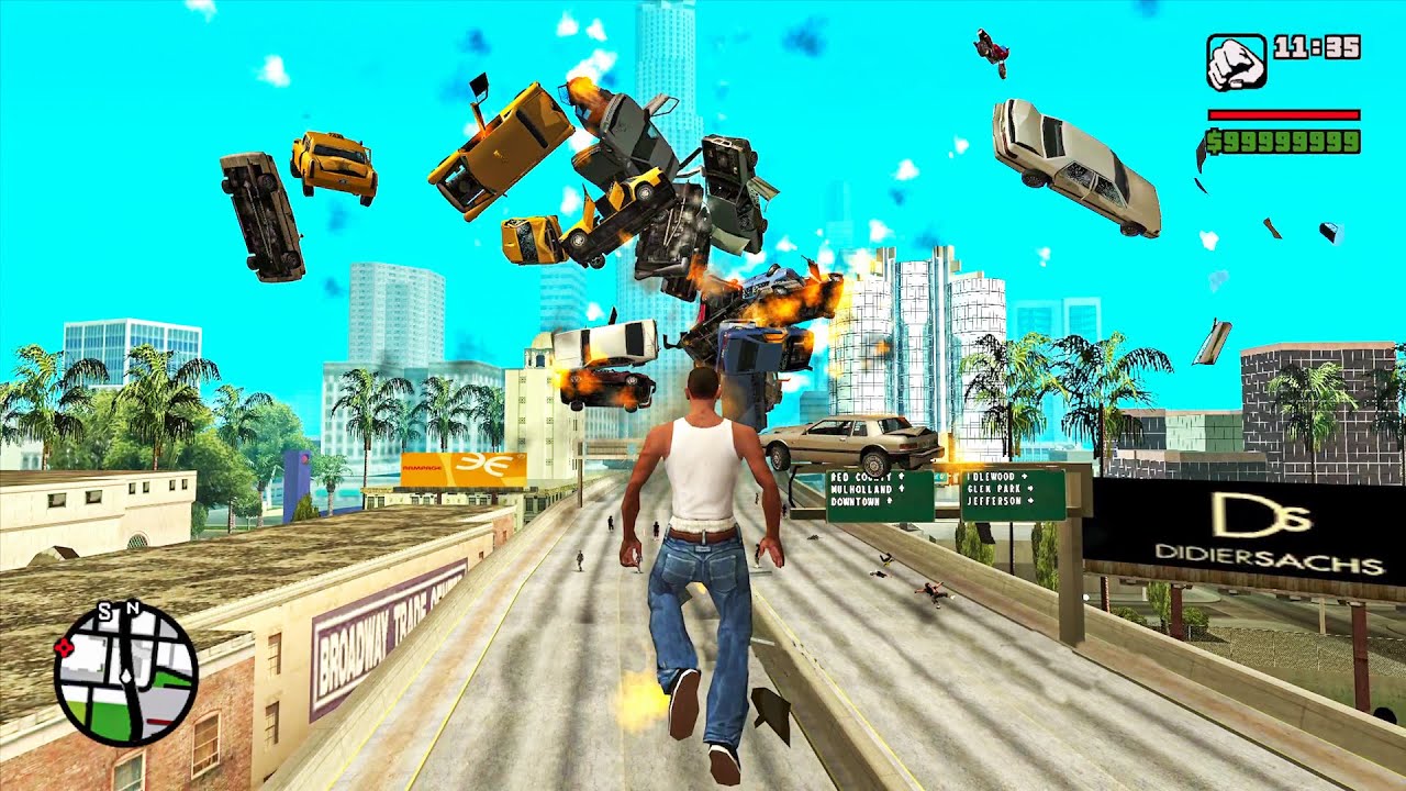 Esse mod DESTRUIU COMPLETAMENTE o GTA SA (Controle de gravidade)