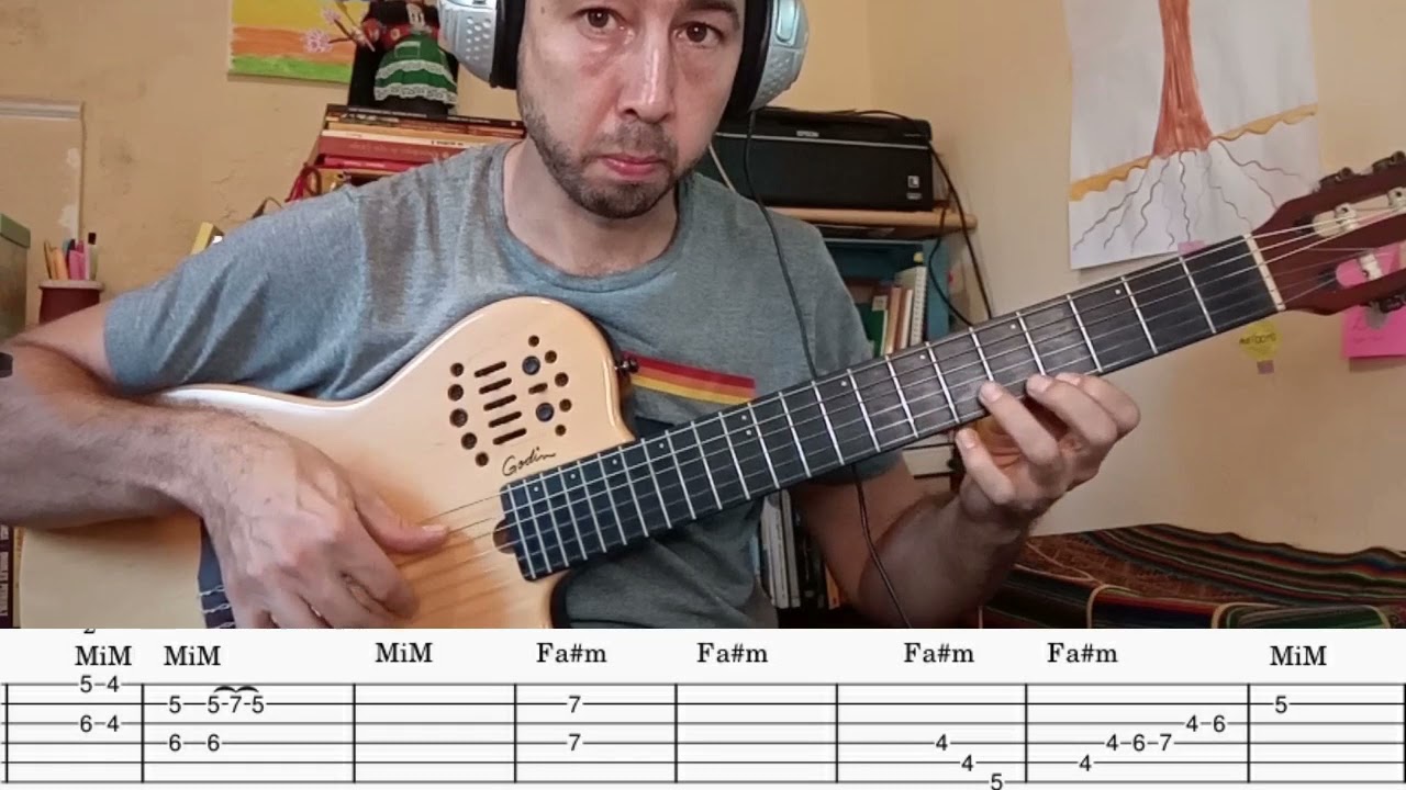 Ramon el Indio Hereje. Tutorial con tablatura para guitarra- Introduccion - punteo. Iorio - Flavio