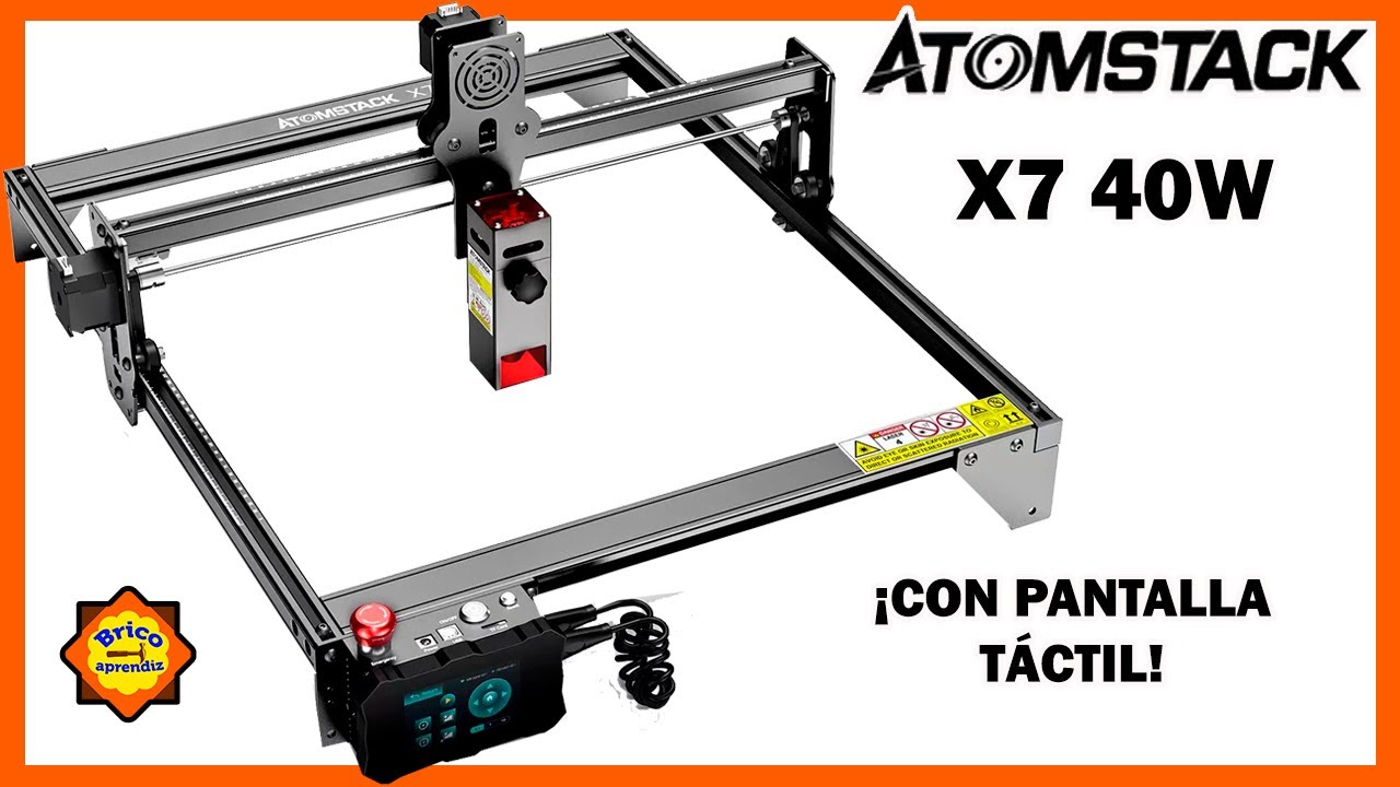 CNC LÁSER ATOMSTACK X7 40W, Unboxing, Prueba y Opinión.