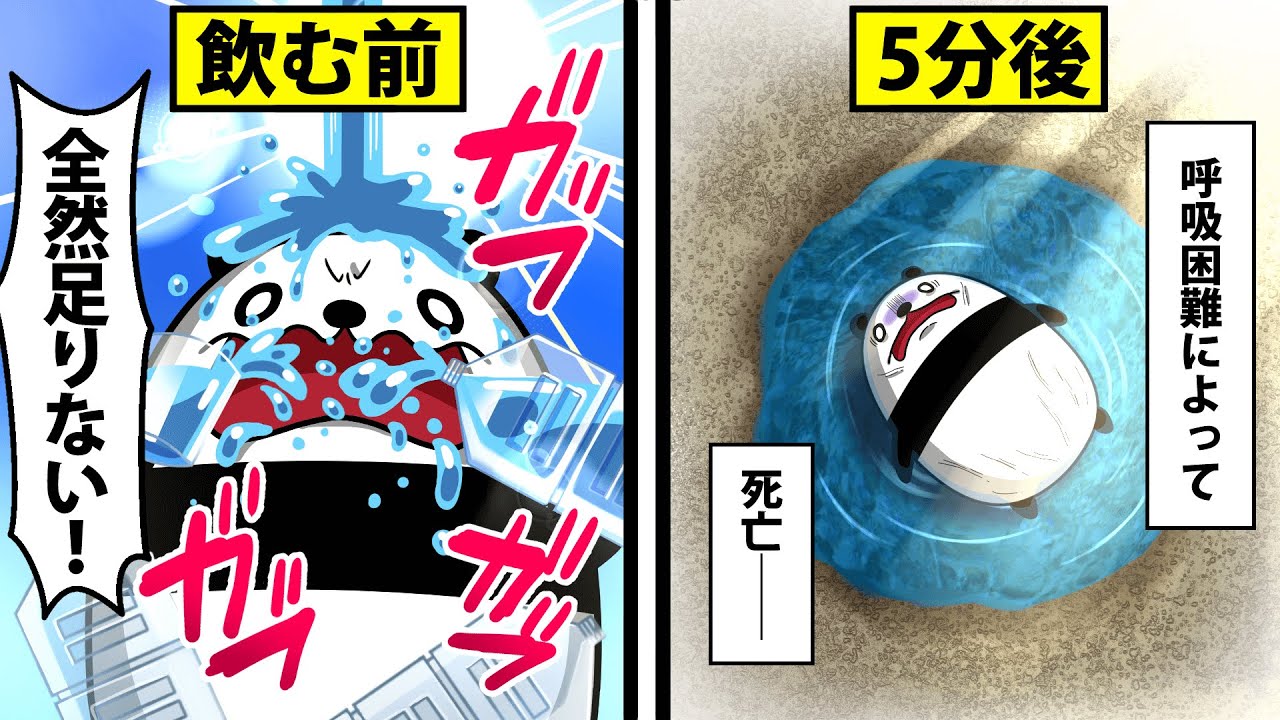【アニメ】水中毒になるとどうなるのか？