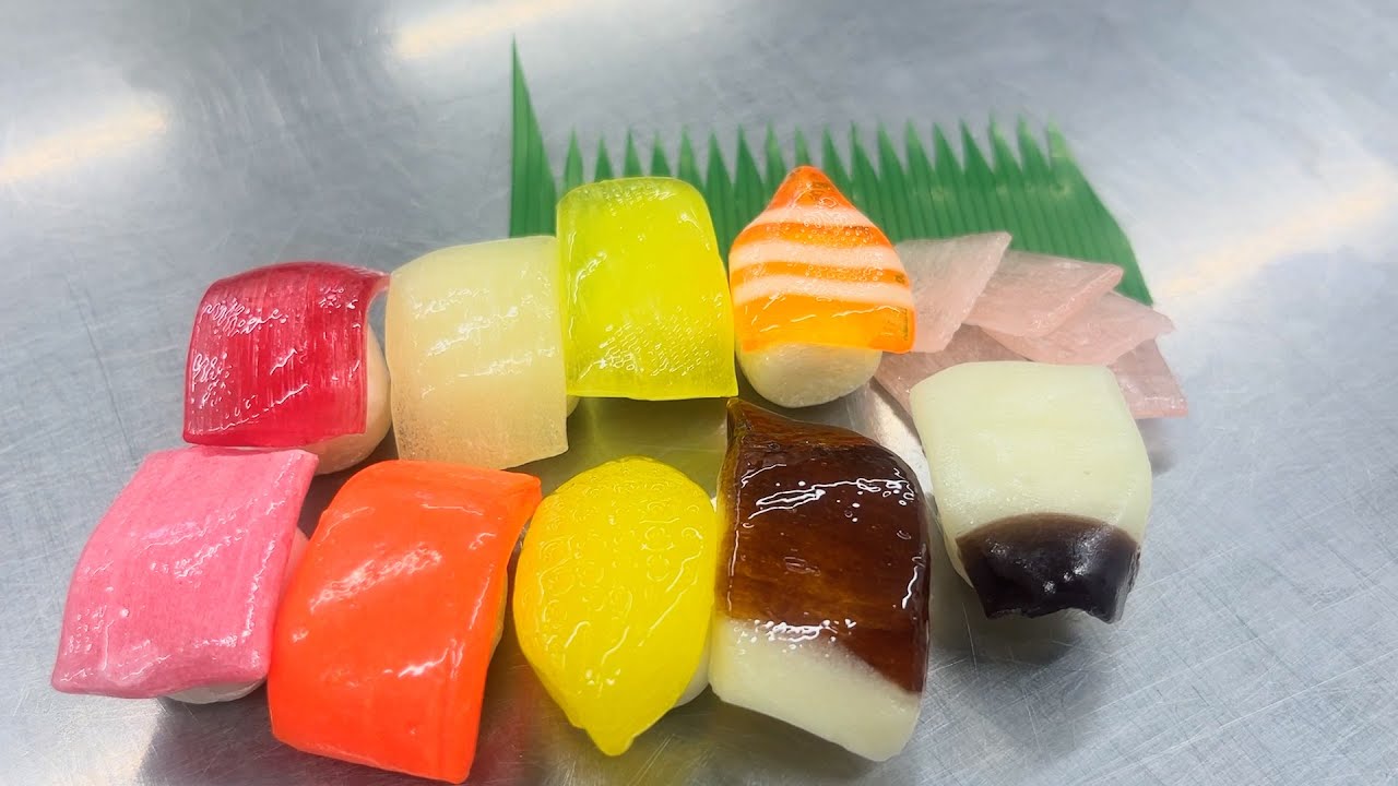 【製造風景】にぎり寿司 キャンディの作り方 / ミニチュア 飴細工 / How to make candy / Japan / Kyoto / SUSHI candy / making　/　2025