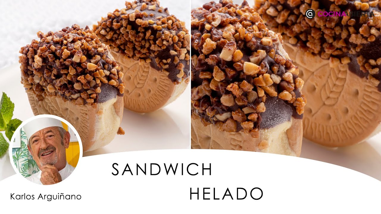 SANDWICH HELADO 🍦​ El postre del verano de Karlos Arguiñano ☀️​👩🏻‍🍳​Cocina Abierta
