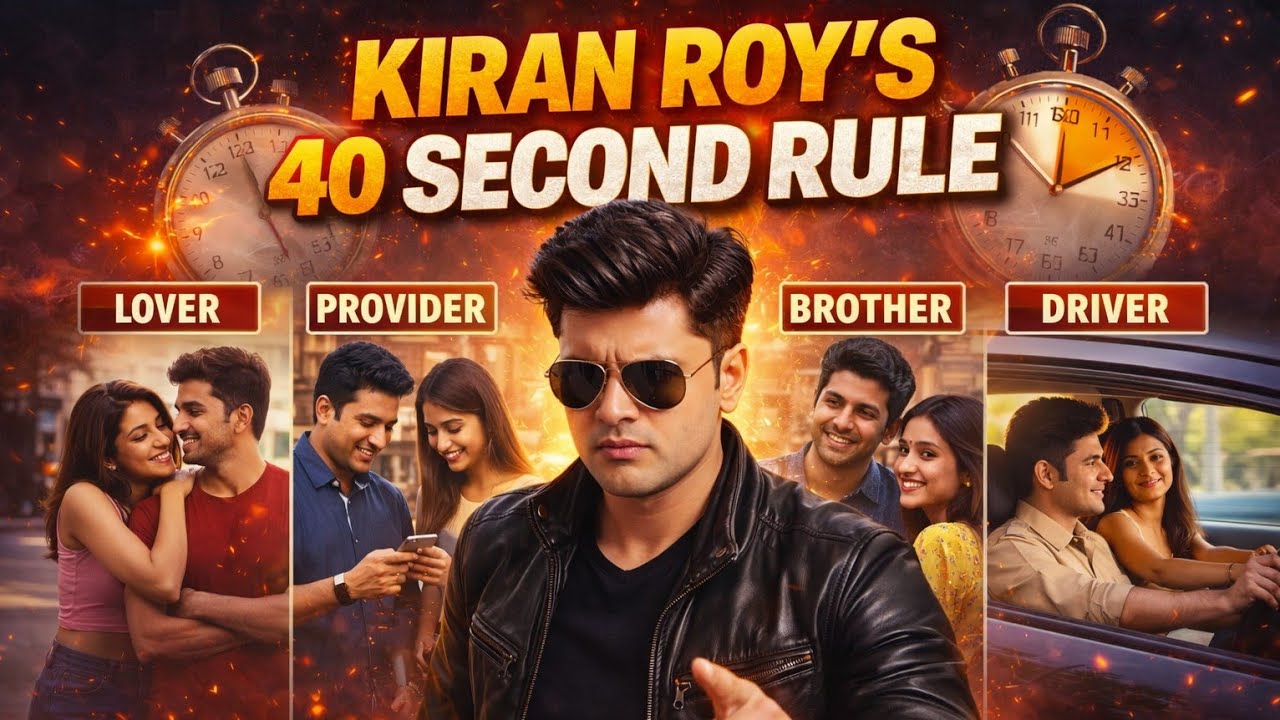 Kiran Roy&rsquo;s 40 Second Rule That Makes Women Classify You As Lover, Backup, Brother, Provider 