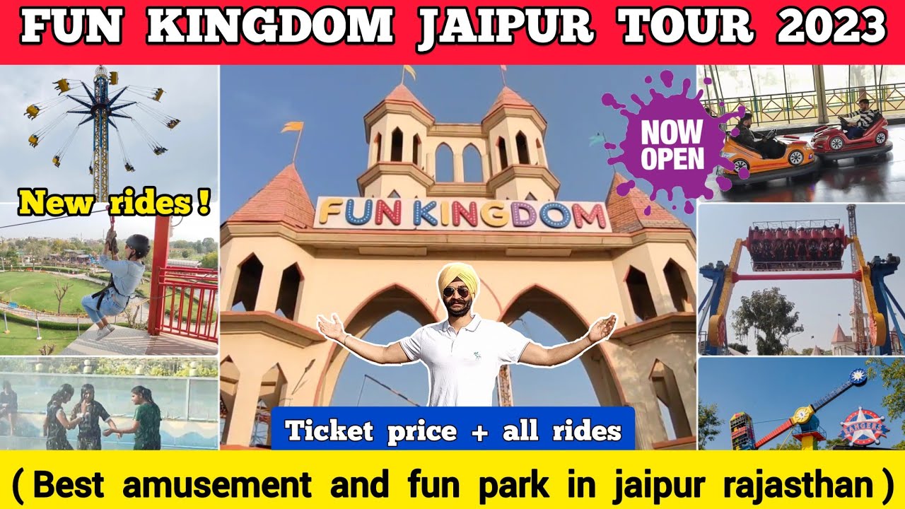Fun kingdom jaipur ticket price 2023 + all rides | Fun kingdom jaipur water park  amusement park
