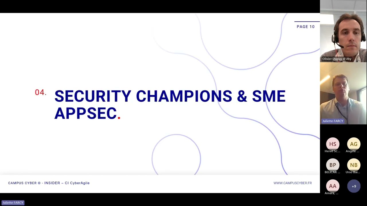 INsider : Présentation des livrables de la CI CyberAgile