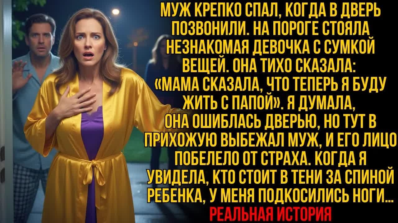 «А ГДЕ МОЙ ПАПА？» СПРОСИЛА НЕЗНАКОМАЯ ДЕВОЧКА У ДВЕРИ. МУЖ ПОБЕЛЕЛ, НО ТОТ, КТО СТОЯЛ ЗА ЕЕ СПИНОЙ…