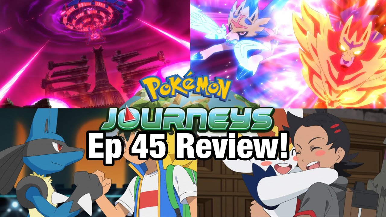 Goh Catches Eternatus! Lucario and Cinderace! Pokémon Journeys Anime episode 45 Review!