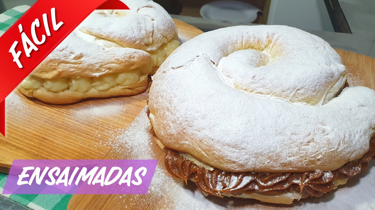 ENSAIMADAS, receta fácil paso a paso!
