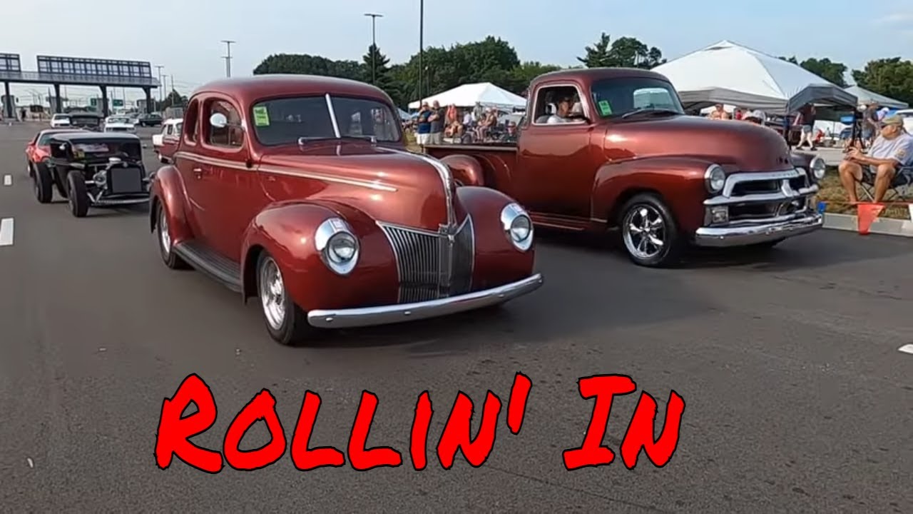 NSRA Street Rod Nationals 2021 Louisville, KY. Cars Rollin' In!