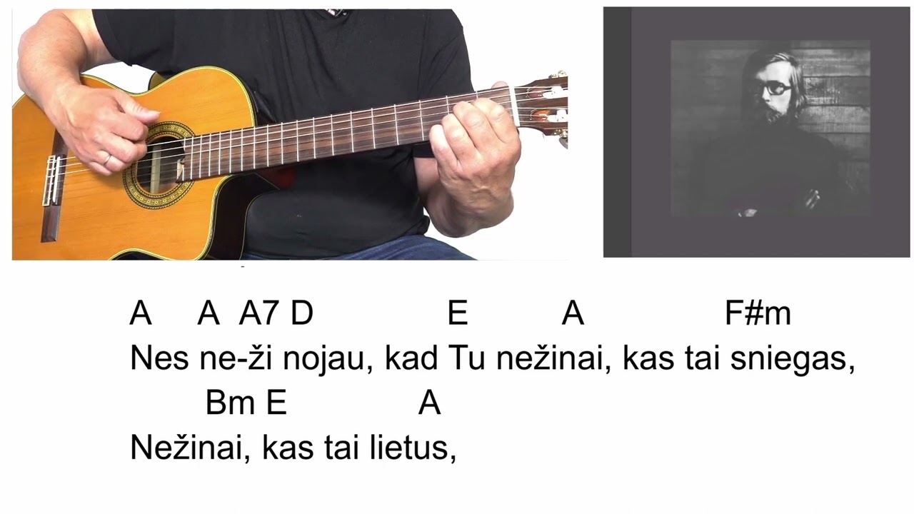 V. Kernagis - IŠEINU - Akordai - Ritmas 🎸 Mokomės groti gitara!