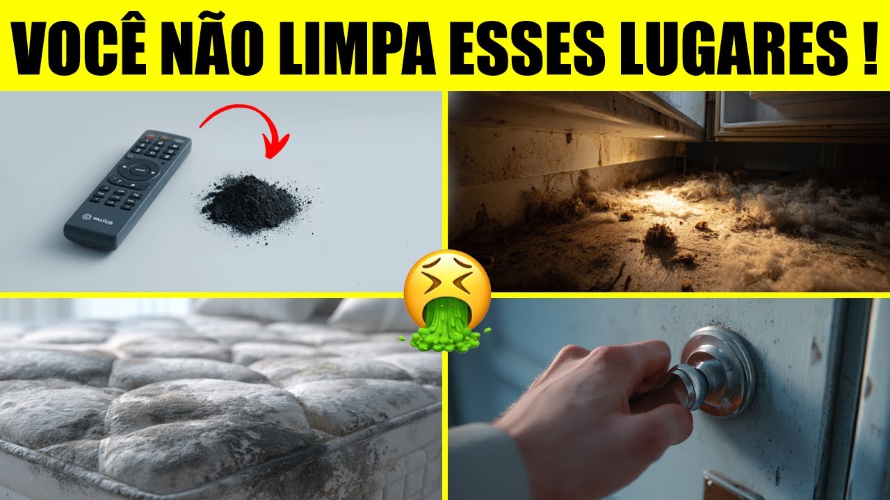 29 LUGARES que você ESQUECE de LIMPAR na sua casa (o último é o PIOR) - Limpeza e Minimalismo