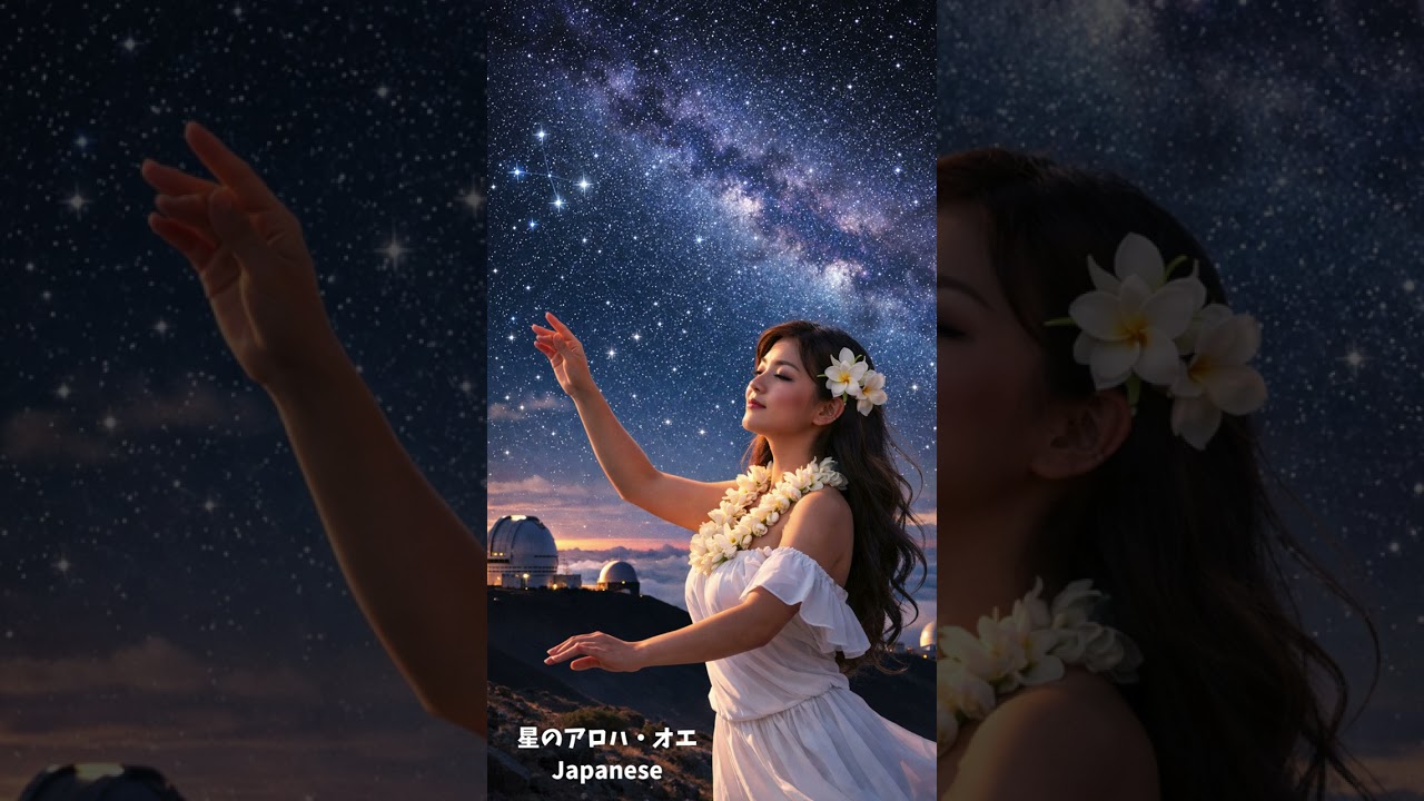 星のフラダンス　Japanese　#ハワイアン #HawaiianMusic #MaunaKea #星空 #フラ #Hula #ウクレレ #Ukulele #オリジナル曲 #AI音楽 #癒し音楽 #