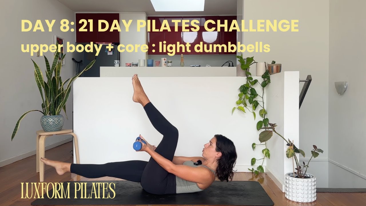 24-minute upper body + core mat pilates