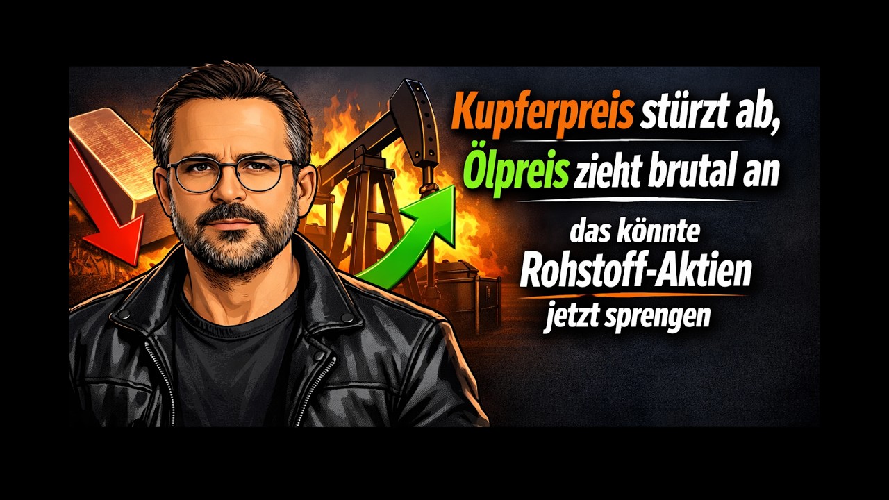 Kupferpreis st&uuml;rzt ab, &Ouml;lpreis zieht brutal an &ndash; das k&ouml;nnte Rohstoff-Aktien jetzt sprengen