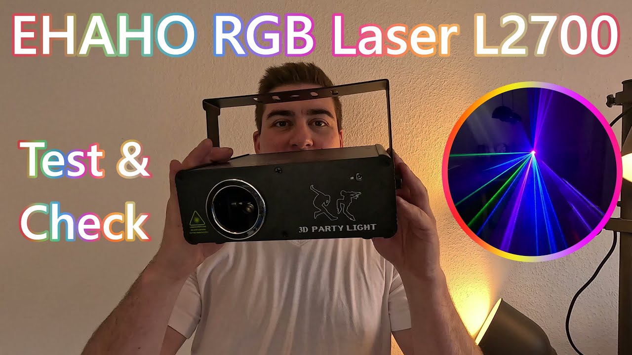Unboxing und Test eines RGB Lasers | Ehaho Discolicht Partylicht L2700