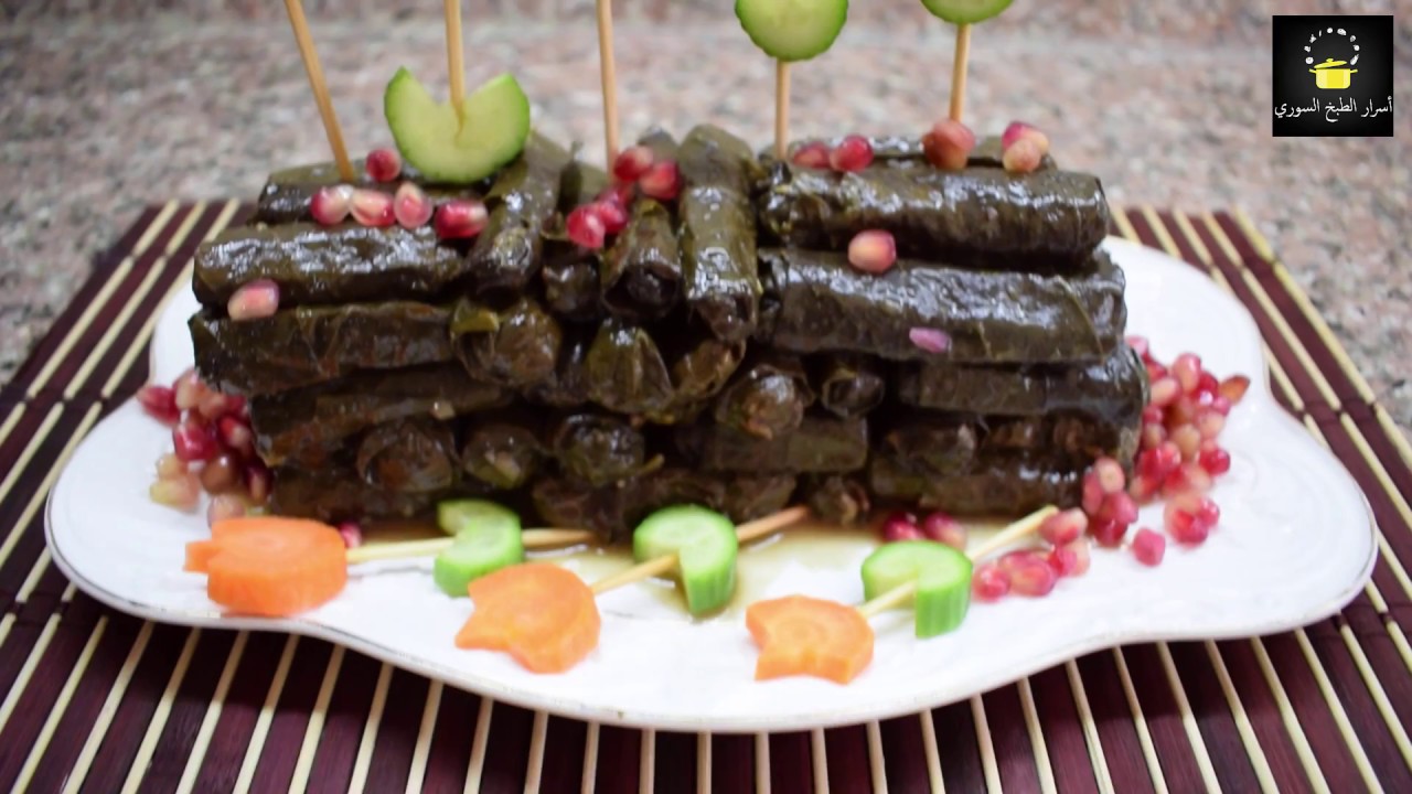 يالنجي (ورق عنب) على أصوله مع تعليم طريفة اللف بطعم ولا ارررروع
