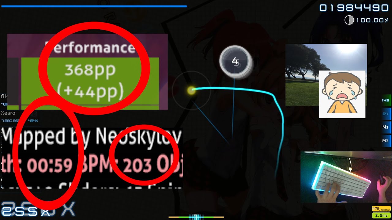 [OSU game] 300 performance map, it is easy