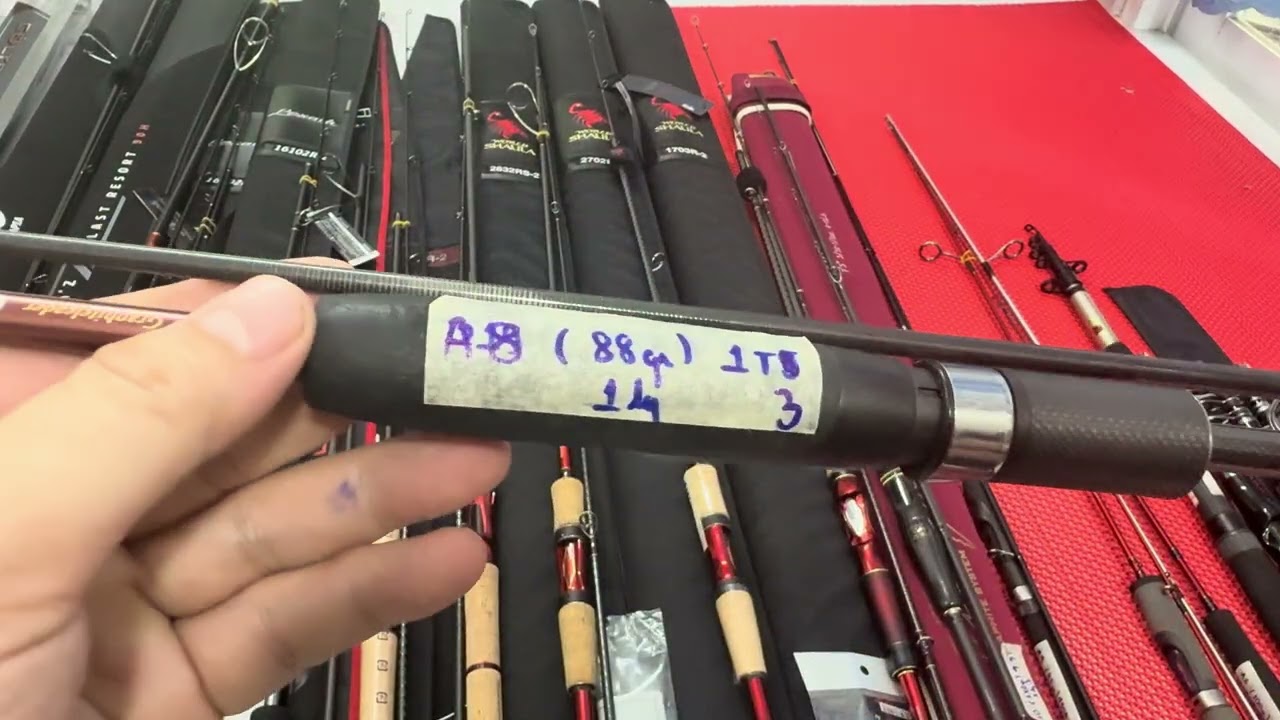 Video 19/3 cần câu xách tay nhật nội địa apia shimano shaula megabass zalo 0907010129 0981062016