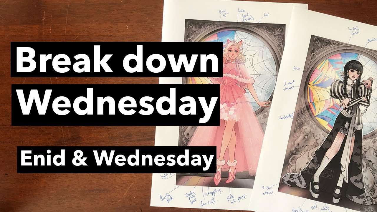 Break down Wednesday - Episode 2 - Wednesday Adams & Enid by Sunset Dragon