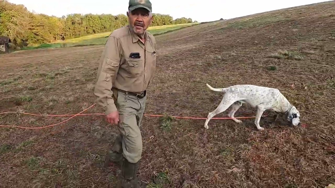 Faire le pied! Chasseur : André Prat, Chien Popeye, propriétaire: Guy Médal