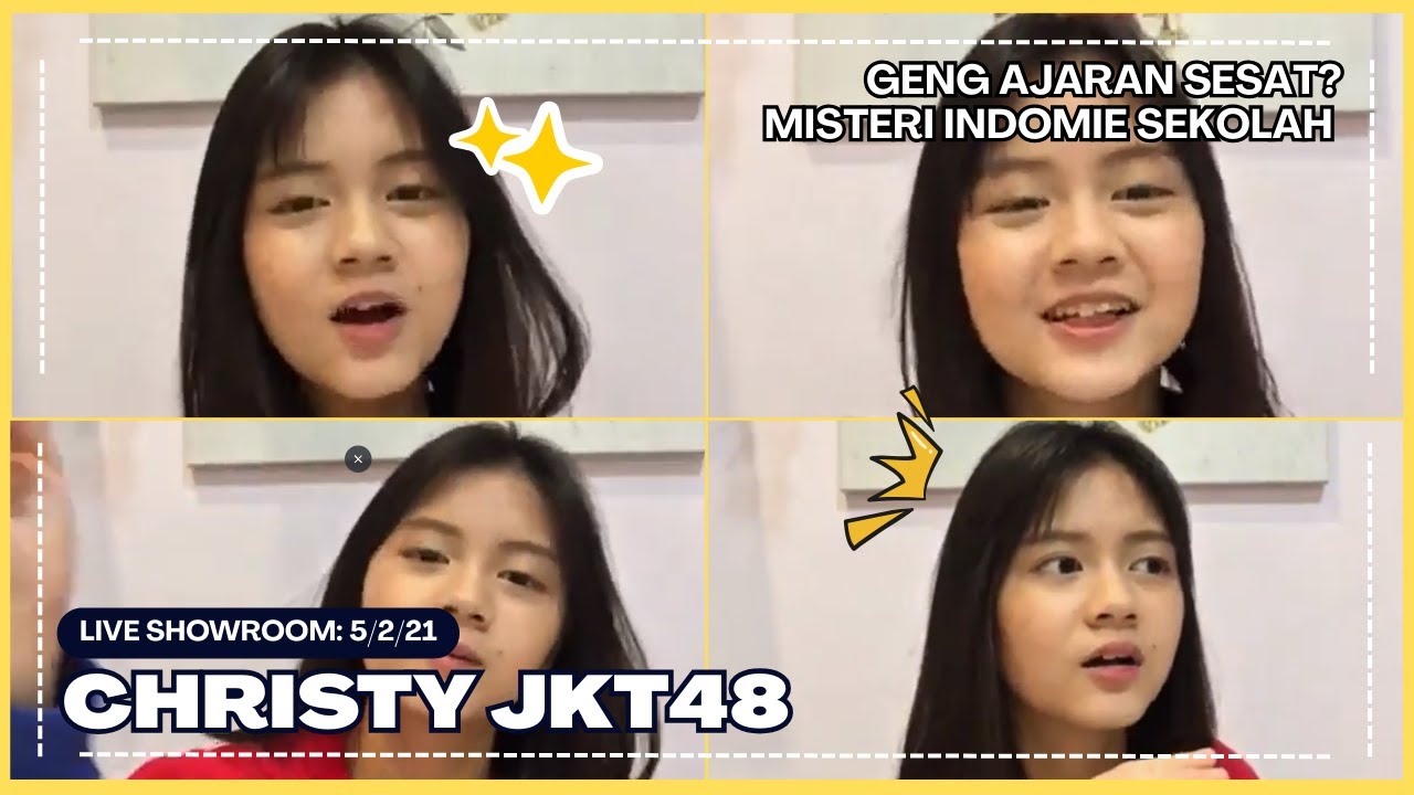 HP JATUH SAMPE PECAH?! KEJEBAK BANJIR 12 JAM ! | Christy JKT48 SHOWROOM LIVE | 5/2/21